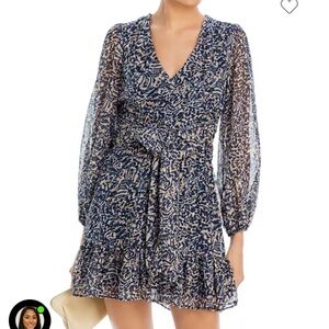 AQUA metallic animal print dress - NEVER WORN